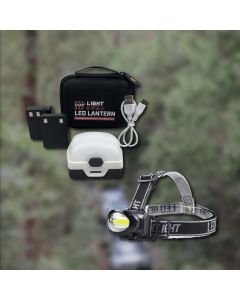 CAOS LED Single Lantern + 3 LED Headlamp